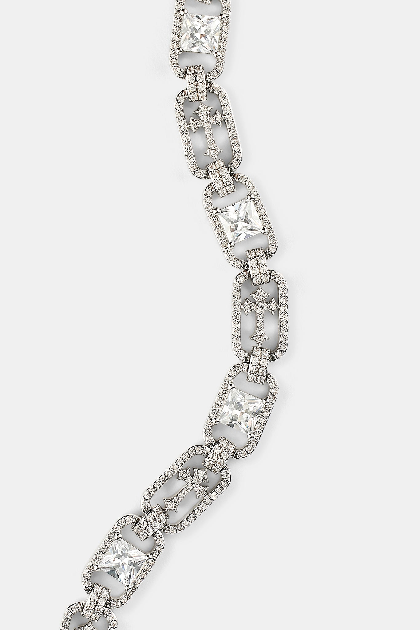 Armband mit Eisstein und Kreuzgliedern – 8 mm